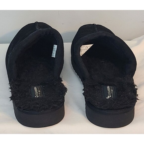 Koolaburra UGG Men 11 Bordon Suede Scuff Slip On Hand Free Slippers Black Casual - Picture 4 of 10